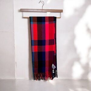 NWT GAP Plaid Scarf in Red and Blue